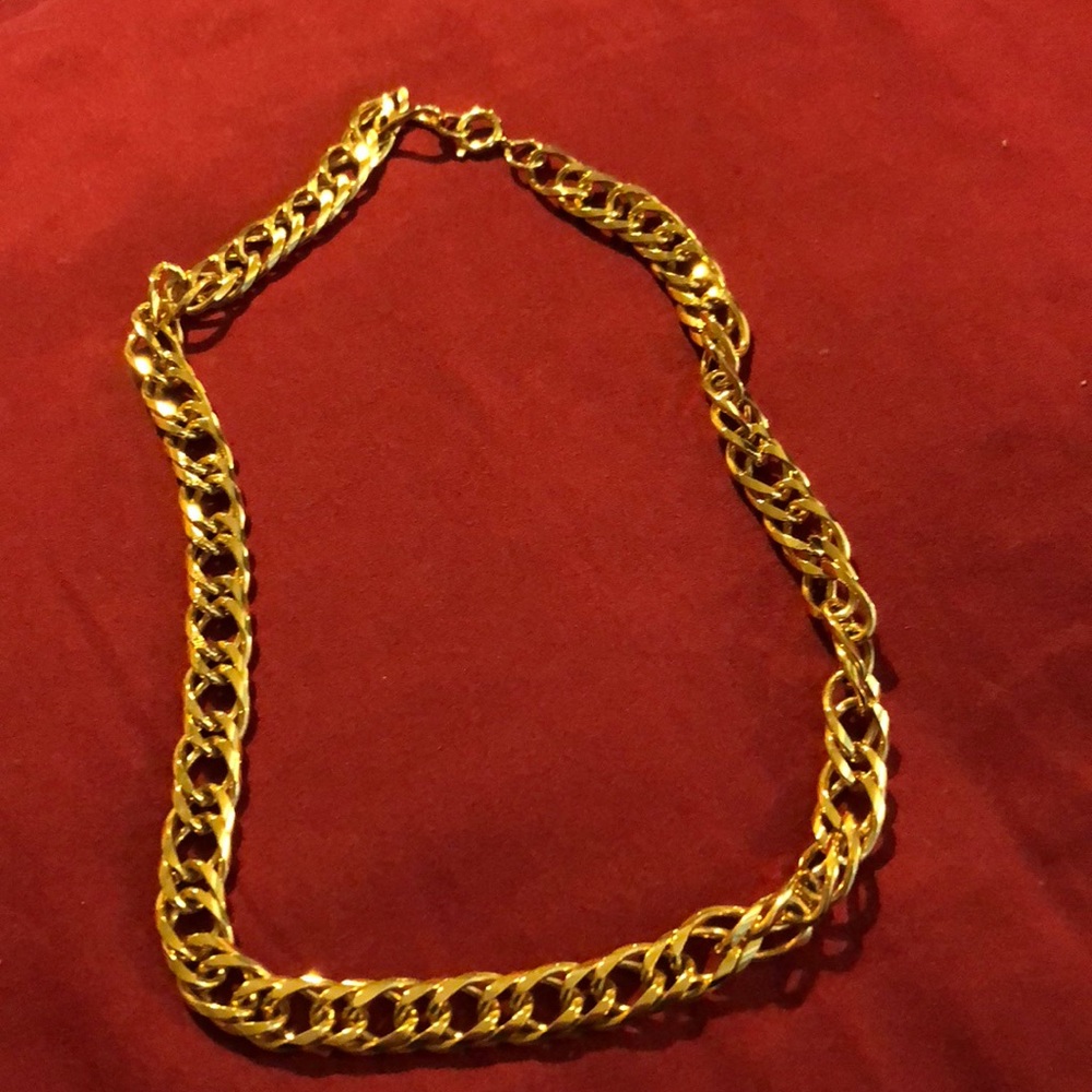 16” gold plated serpentine chain necklace